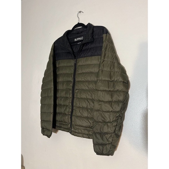 Buffalo David Bitton Down Jacket Size Large Packable Channel Quilt Puffer - Picture 2 of 10